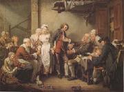 Jean Baptiste Greuze The Village Betrothal (mk05) USA oil painting artist